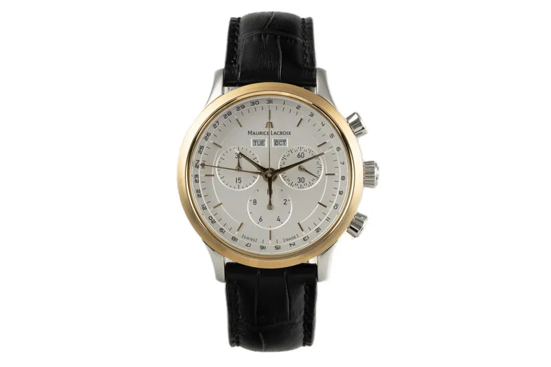 Maurice Lacroix Les Classiques chronograph gilt / steel quartz men's watch LC1008 [2304339]
