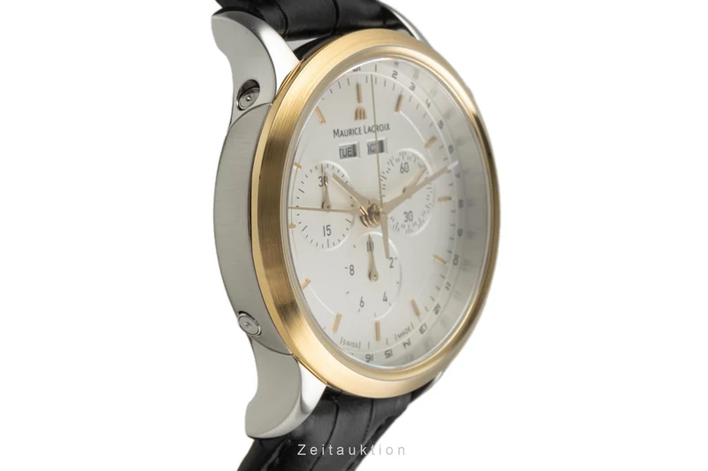 Maurice Lacroix Les Classiques chronograph gilt / steel quartz men's watch LC1008 [2304339]