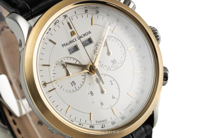 Maurice Lacroix Les Classiques chronograph gilt / steel quartz men's watch LC1008 [2304339]