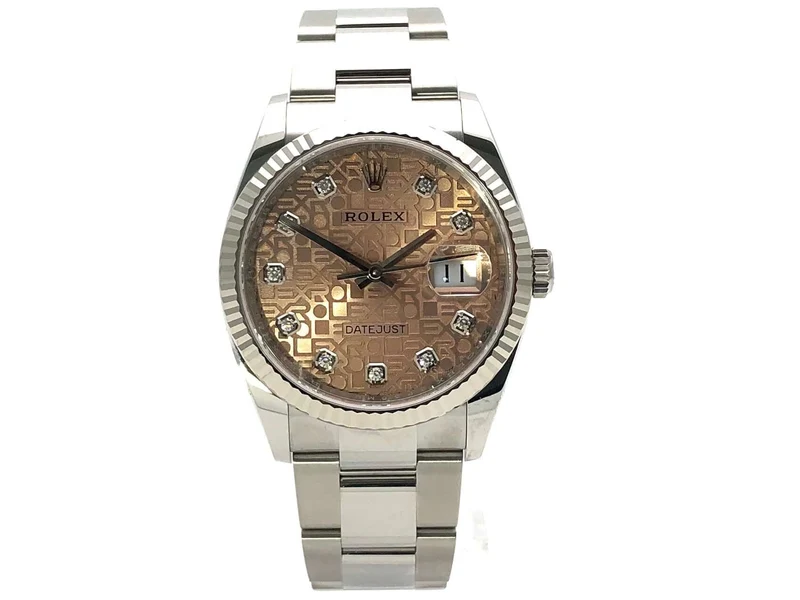 Rolex Datejust 36 Oystersteel Weißgold 126234 Pink Jubile Diamant