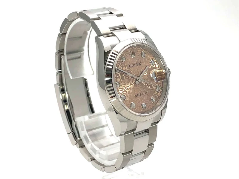 Rolex Datejust 36 Oystersteel Weißgold 126234 Pink Jubile Diamant