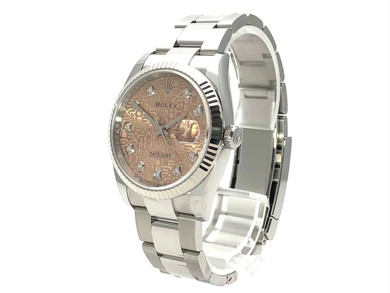 Rolex Datejust 36 Oystersteel Weißgold 126234 Pink Jubile Diamant