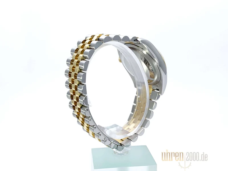 Rolex Datejust 36 Edelstahl Gelbgold 116203 Perlmutt Römisch Jubile-Band