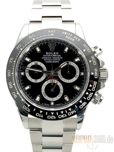 Rolex Daytona Edelstahl 116500LN Schwarz aus 2018 ungetragen