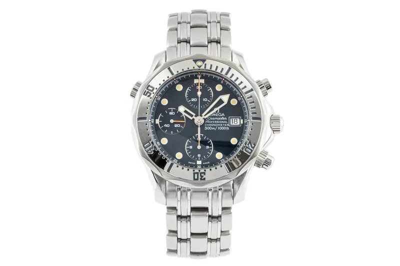 Omega Seamaster chronograph steel automatic men's watch 2598.80.00 LP: 9100EUR [2300375]