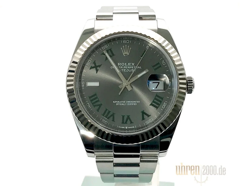 Rolex Datejust 41 Ref. 126334 Rhodium Römisch aus 2018