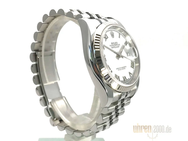 Rolex Datejust 36 116234 Weiß Römisch Jubile-Band aus 2018