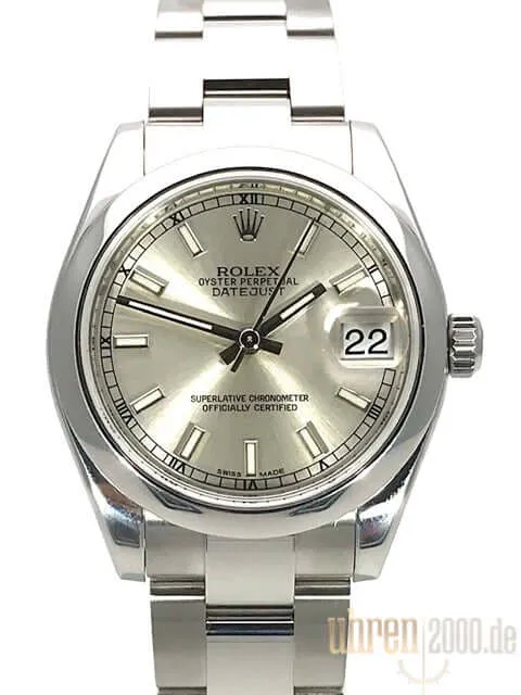 Rolex Oyster Datejust 31 178240 Silber aus 2016 LC100