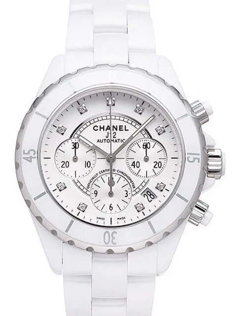 Chanel J12 Chronograph Weiss Diamant H2009