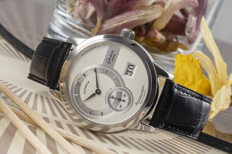 Glashütte PanoMaticDate steel automatic men's watch 190-01-02-02-04 [2302361]