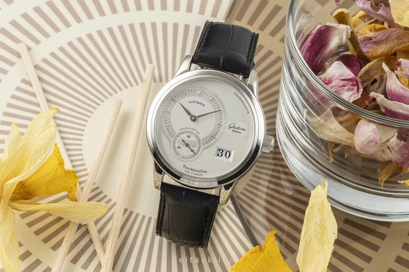 Glashütte PanoMaticDate steel automatic men's watch 190-01-02-02-04 [2302361]