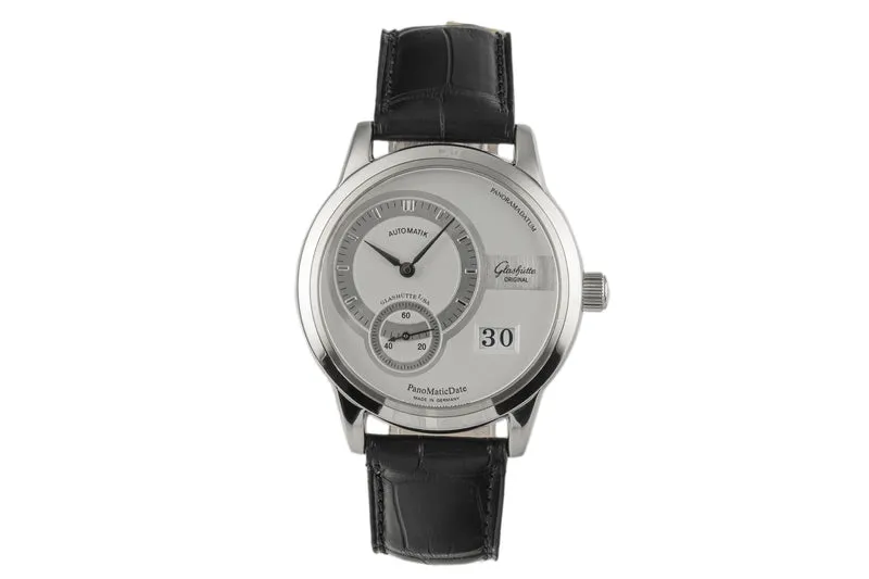Glashütte PanoMaticDate steel automatic men's watch 190-01-02-02-04 [2302361]