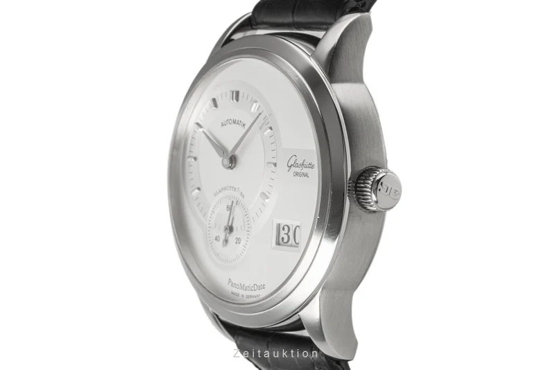 Glashütte PanoMaticDate steel automatic men's watch 190-01-02-02-04 [2302361]
