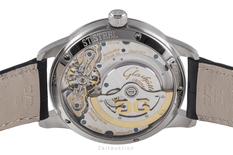 Glashütte PanoMaticDate steel automatic men's watch 190-01-02-02-04 [2302361]