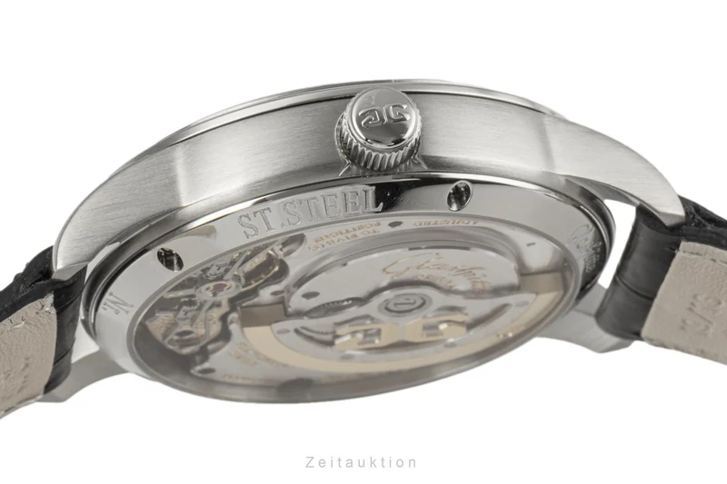 Glashütte PanoMaticDate steel automatic men's watch 190-01-02-02-04 [2302361]