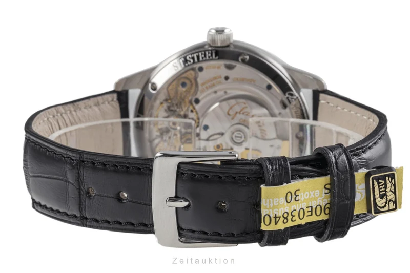 Glashütte PanoMaticDate steel automatic men's watch 190-01-02-02-04 [2302361]