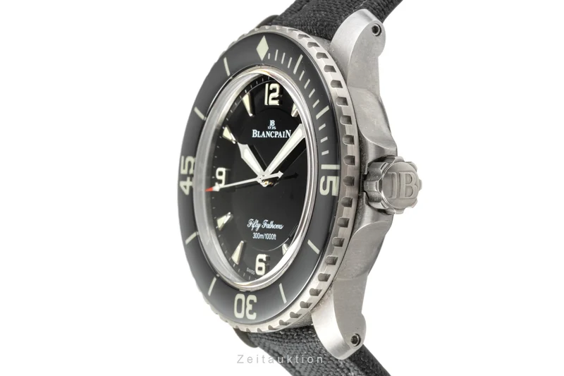 Blancpain Fifty Fathoms titanium automatic men's watch 5015-12B30-B52A LP: 18500EUR [2302336]