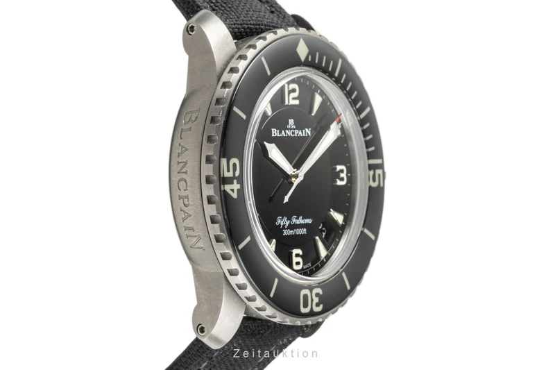 Blancpain Fifty Fathoms titanium automatic men's watch 5015-12B30-B52A LP: 18500EUR [2302336]