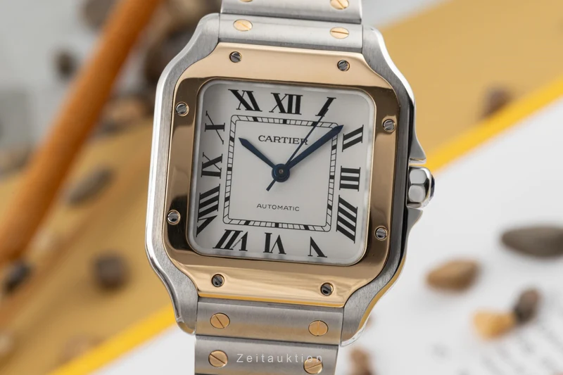 Cartier Santos steel / gold automatic men's watch W2SA0007 LP: 11100EUR [2302320]