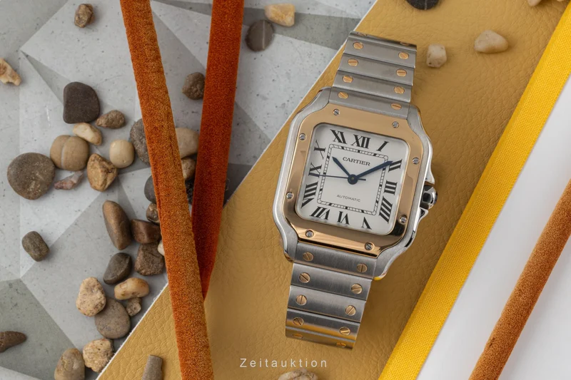 Cartier Santos steel / gold automatic men's watch W2SA0007 LP: 11100EUR [2302320]