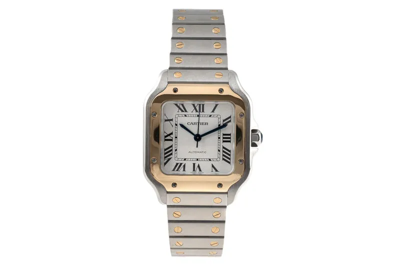 Cartier Santos steel / gold automatic men's watch W2SA0007 LP: 11100EUR [2302320]