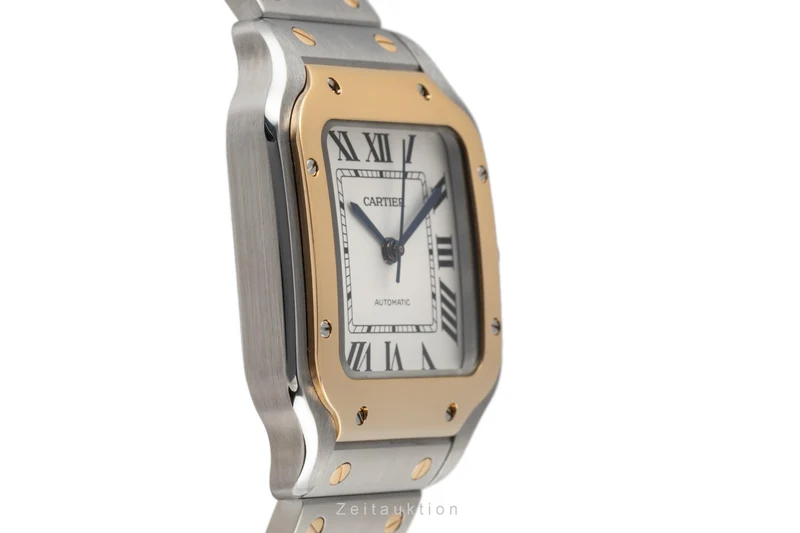 Cartier Santos steel / gold automatic men's watch W2SA0007 LP: 11100EUR [2302320]