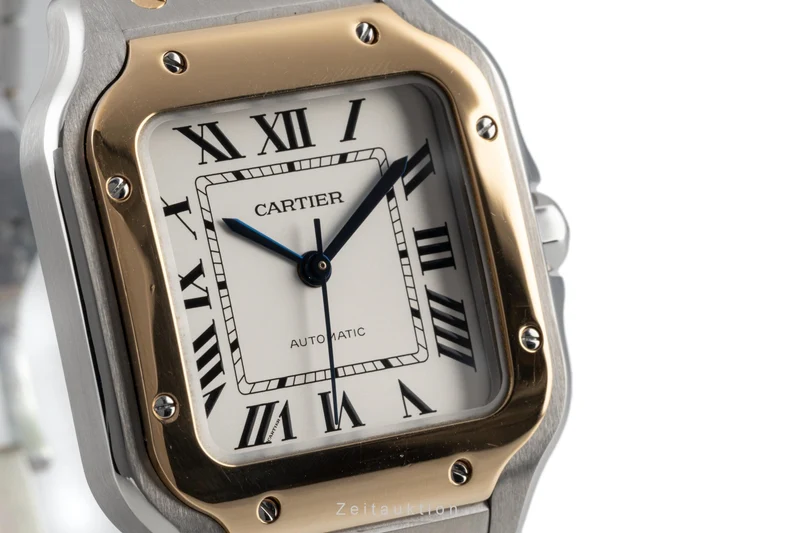 Cartier Santos steel / gold automatic men's watch W2SA0007 LP: 11100EUR [2302320]