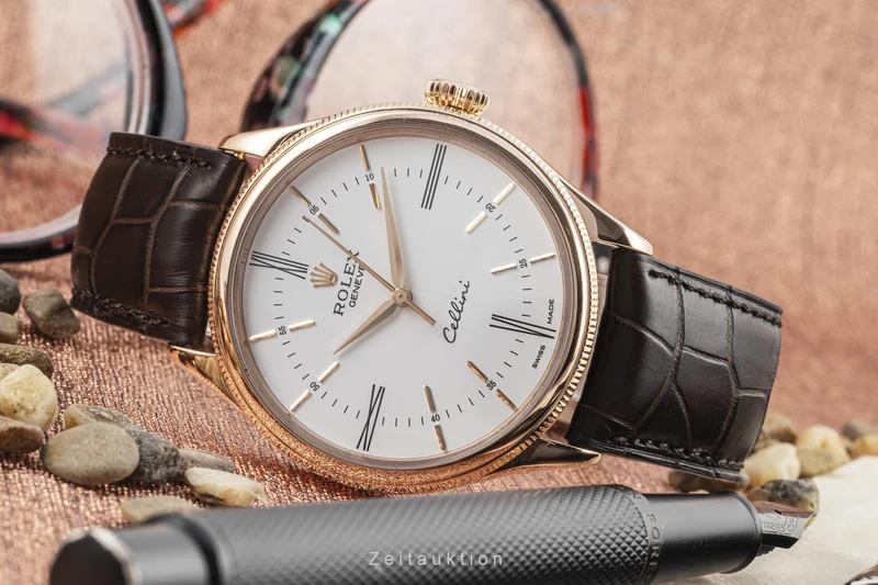 Rolex Cellini 18 ct red gold automatic men's watch 50505 [2302301]