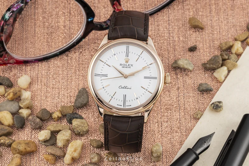 Rolex Cellini 18 ct red gold automatic men's watch 50505 [2302301]