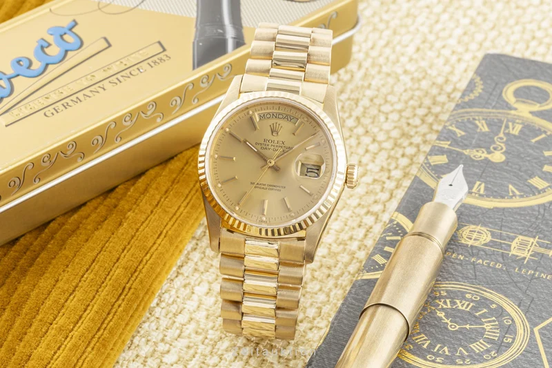 Rolex Day-Date 18 ct gold automatic men's watch 18038 [2302285]