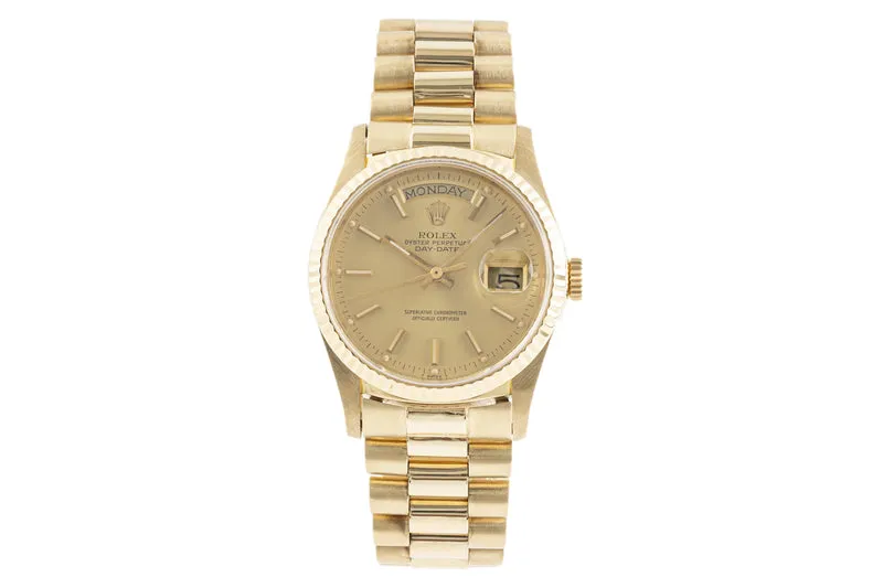 Rolex Day-Date 18 ct gold automatic men's watch 18038 [2302285]