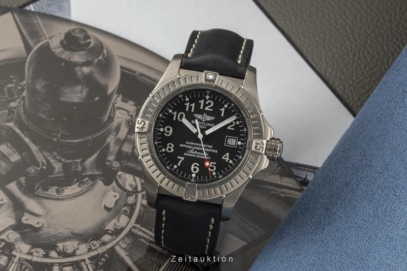 Breitling Avenger Seawolf titanium automatic men's watch E17370 LP: 4950EUR [2303459]
