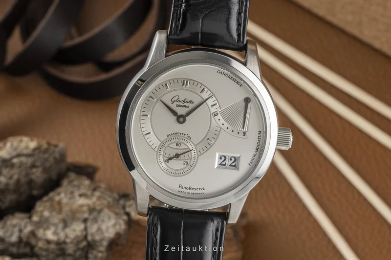 Glashütte PanoReserve steel manual winding men's watch 65-01-02-02-04 [2300978]