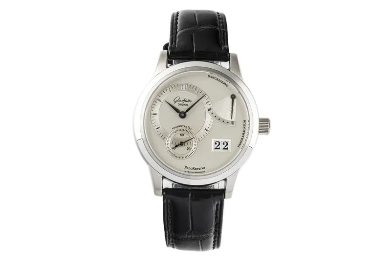 Glashütte PanoReserve steel manual winding men's watch 65-01-02-02-04 [2300978]
