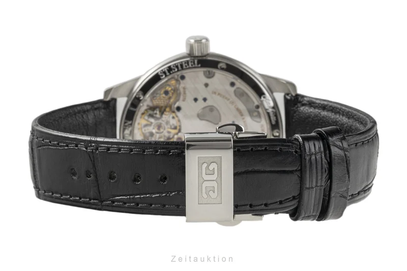 Glashütte PanoReserve steel manual winding men's watch 65-01-02-02-04 [2300978]