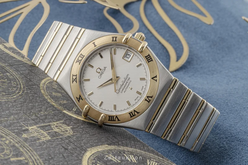 Omega Constellation steel / gold automatic men's watch 1202.30.00 LP: 9800EUR [2300876]