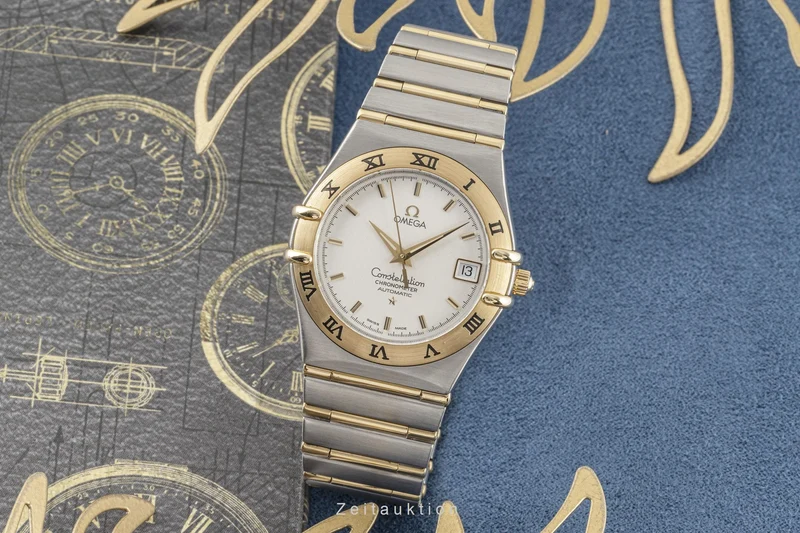 Omega Constellation steel / gold automatic men's watch 1202.30.00 LP: 9800EUR [2300876]