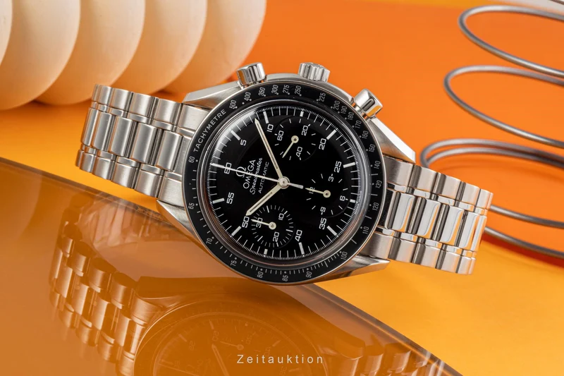Omega Speedmaster chronograph steel automatic men's watch 175.0032, 175.0033, 3510.50.00 LP: 5900EUR [2300808]