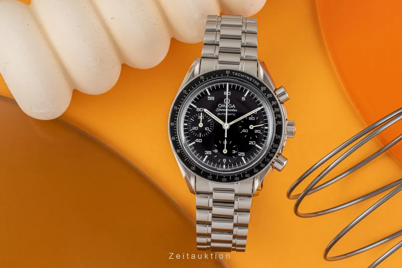 Omega Speedmaster chronograph steel automatic men's watch 175.0032, 175.0033, 3510.50.00 LP: 5900EUR [2300808]