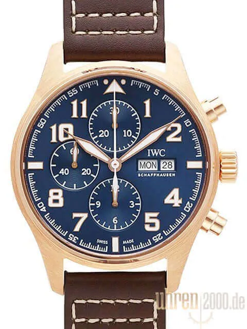 IWC Fliegeruhr Chronograph Rotgold Edition Le Petit Prince IW377721