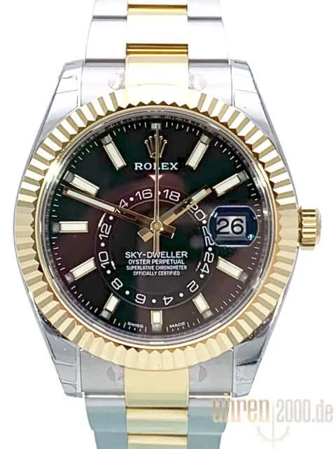 Rolex Sky-Dweller 326933 Schwarz aus 02-2018 ungetragen LC100