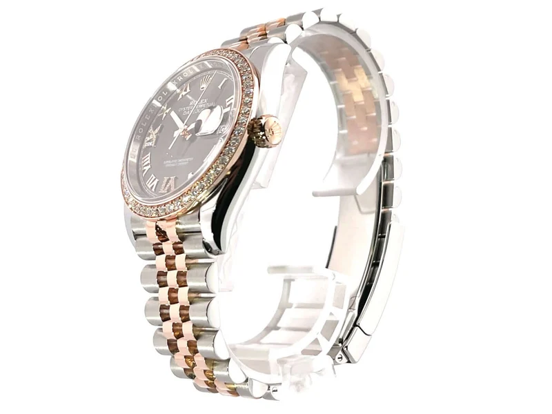 Rolex Datejust 36 126281RBR Rhodium Römisch Diamant Jubile-Band