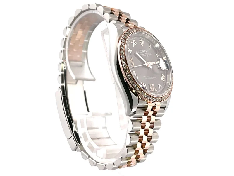 Rolex Datejust 36 126281RBR Rhodium Römisch Diamant Jubile-Band