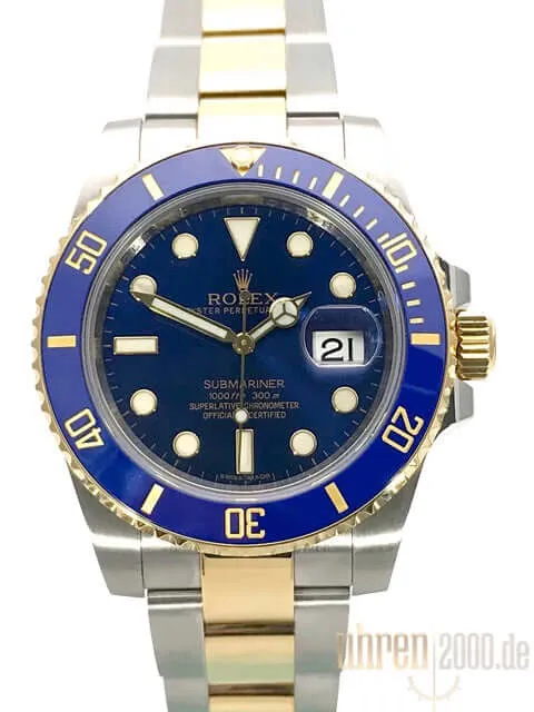 Rolex Submariner Date Edelstahl Gelbgold 116613LB aus 2015