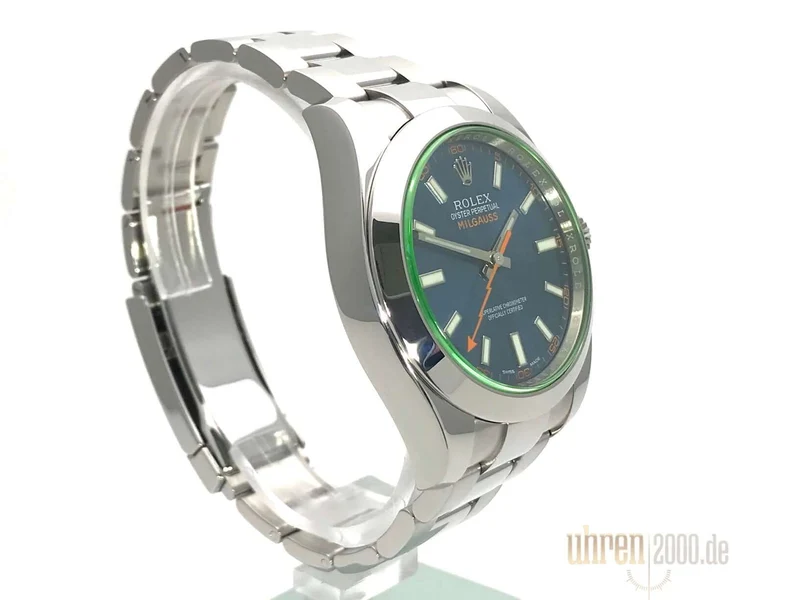 Rolex Oyster Perpetual Milgauss 116400GV Blue LC100 aus 2016