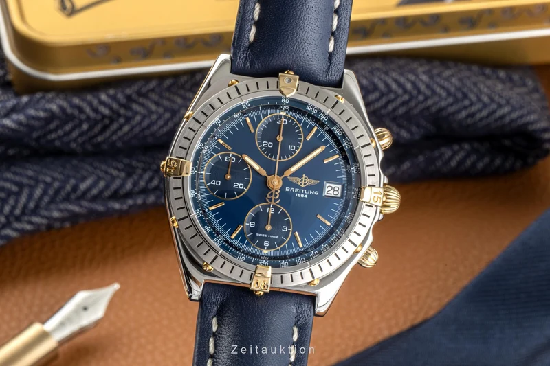 Breitling Chronomat chronograph steel / gold automatic men's watch B13048 [2300360]