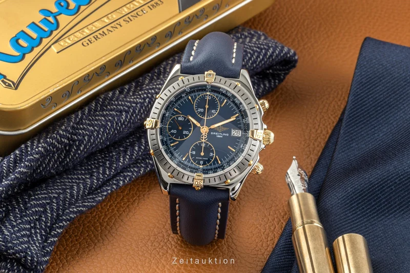 Breitling Chronomat chronograph steel / gold automatic men's watch B13048 [2300360]