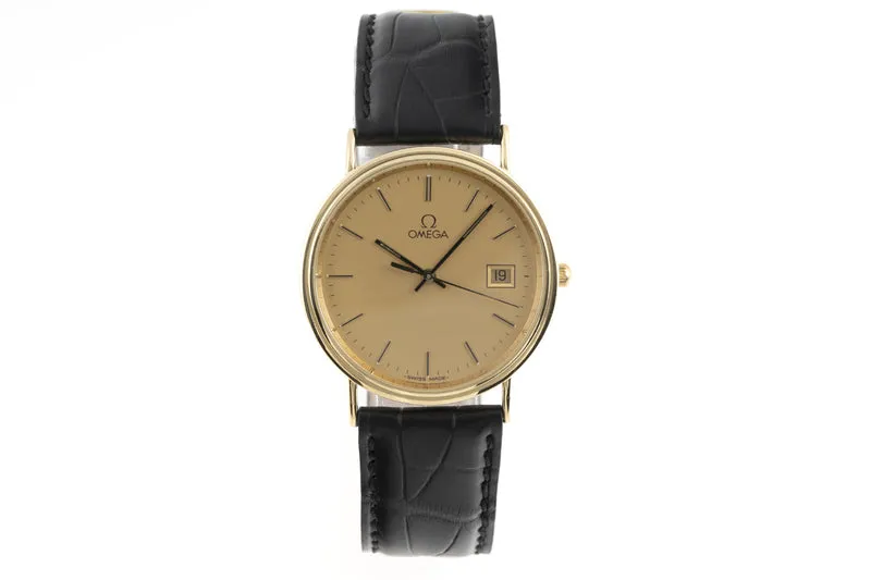 Omega Seamaster 18 ct gold quartz men's watch 196.750 [2300366]