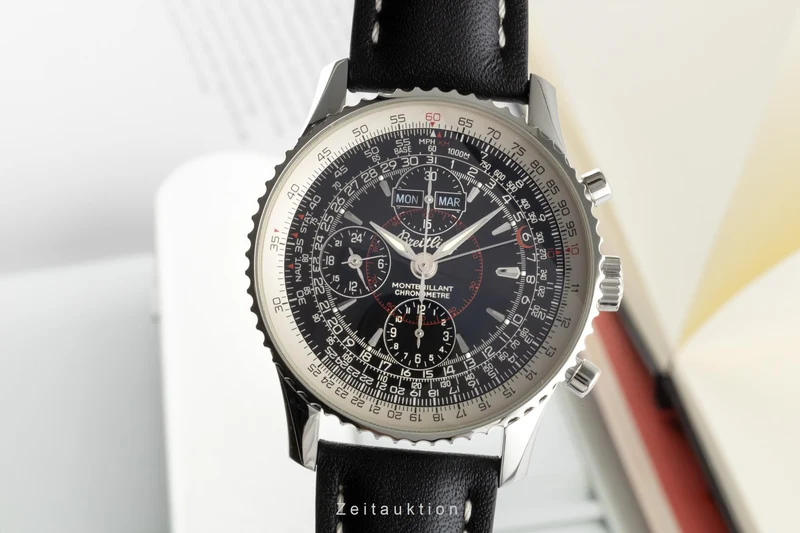 Breitling Montbrillant Datora chronograph steel automatic men's watch A21330 LP: 5520EUR [2300300]