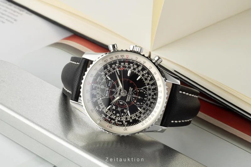 Breitling Montbrillant Datora chronograph steel automatic men's watch A21330 LP: 5520EUR [2300300]